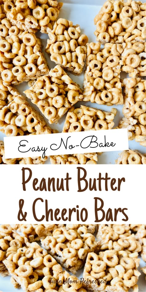 Cheerios Bars, Cheerios Snacks, Cheerios Recipes, Peanut Butter Cheerio Bars, Cheerio Bars, Easy Homemade Snacks, Dessert Oreo, No Bake Peanut Butter, Butter Bars