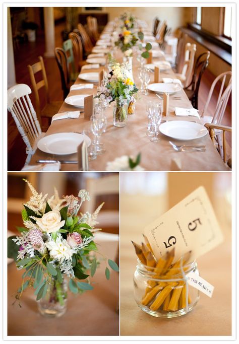 Butcher Paper Tablecloth Wedding, Brown Paper Tablecloth Wedding, Butcher Paper Wedding Table, Alternative Wedding Decorations, Spontaneous Wedding, Mix Match Chairs, Eclectic Chairs, Marin Headlands, Mismatched Chairs