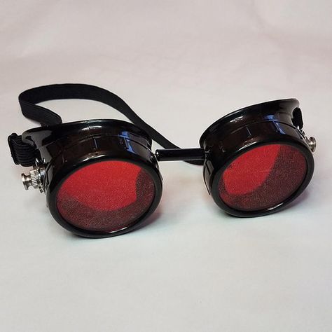 Red Goggles Aesthetic, Fantasy Glasses Design, Scifi Glasses, Fantasy Goggles, Sci Fi Glasses, Victorian Male Fashion, Fantasy Glasses, Goggles Aesthetic, Victorian Glasses