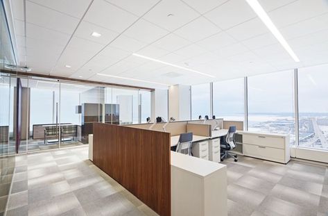 Baird 24th Floor Milwaukee, WI Office Ceiling Tiles, Private Office Furniture, Ceiling Solutions, Office Ceiling, Armstrong Ceiling, Lighting Layout, Ceiling System, Tin Ceiling Tiles, Large Tile