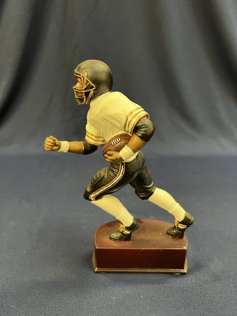 Custom Engraved Color Football Resin Trophy - Perfect Award for Teams, Tournaments, and Fantasy Football - Celebrate Your Champion Trophy Collection, Game Making, Awards Trophy, Dynamic Design, Fantasy Football, Memorable Moments, Football Fans, Teamwork, Custom Engraving