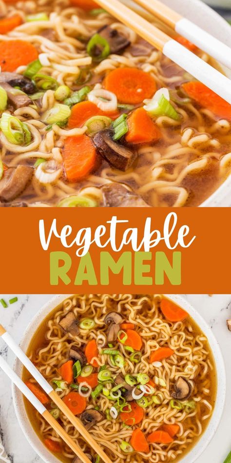 Ramen Vegetable Soup, Vegan Roman Noodle Recipes, Ramen Soup Recipes Vegetarian, Veggie Ramen Soup, Rice Ramen Noodle Recipes Soup, Ramen With Vegetables, Raman Noodles Recipe Gluten Free, Veggie Ramen Noodle Recipes Soup, Slow Cooker Ramen Vegetarian