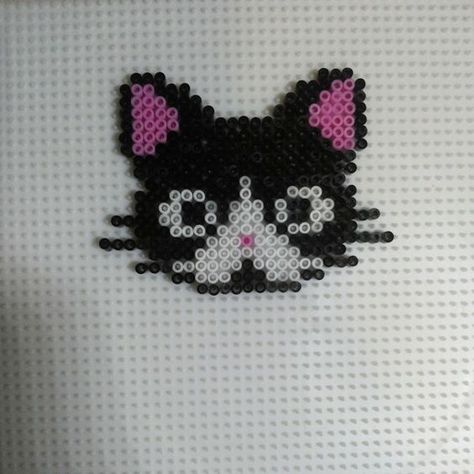 Cat hama beads by hamabeadsart | CATS | Pinterest | Hama Beads ... Hamma Beads Ideas, Easy Perler Bead Patterns, Melty Bead Patterns, Hama Beads Design, Perler Crafts, Diy Perler Bead Crafts, Hama Beads Patterns, Diy Perler Beads, Melting Beads