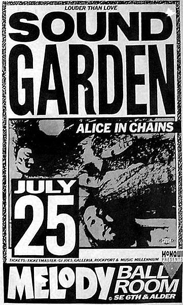 Sound Garden, Love Sound, Big Four, Punk Poster, Concert Flyer, Music Collage, Vintage Poster Design, Concert Poster, Grunge Vintage