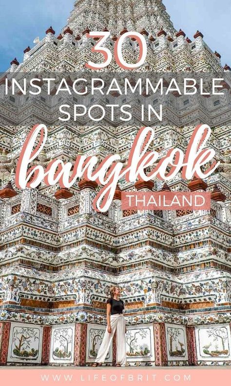 Bangkok Instagrammable Places In Thailand, Bangkok Instagram, Asia Packing List, Places In Thailand, Thailand Instagram, Thailand Itinerary, Asian Travel, Thailand Travel Tips, Thailand Travel Guide