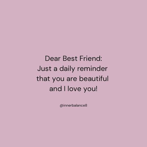 Best friends are for life and will support you in a time of need! If you agree, drop a ❤️ 👇 Follow for more inspirational quotes- @innerbalance8 @innerbalance8 @innerbalance8 Supportive Friend Quotes, Supportive Friends Quotes, Dear Best Friend, Cute Images With Quotes, Supportive Friends, Friend Quotes, Cute Images, You Are Beautiful, Friends Quotes