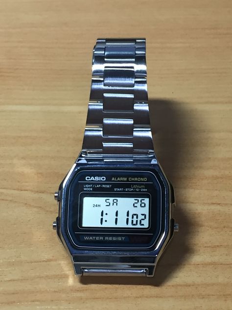 CASIO A158WA-1JF Casio Watch, Smart Watch, Quick Saves