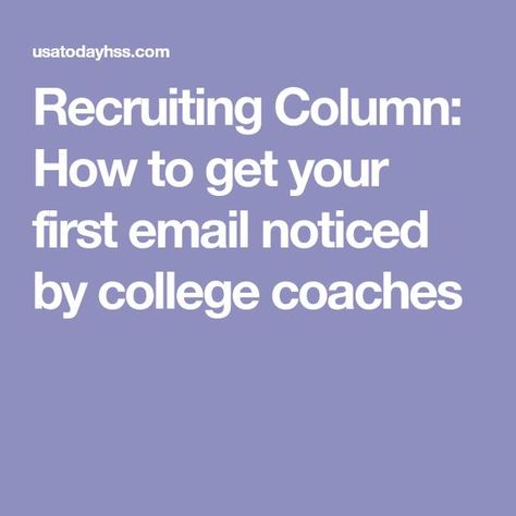 College Recruiting, Softball Coach, College Baseball, College Soccer, Sports Coach, Volleyball Mom, High School Sports, Soccer Coaching, College Admission