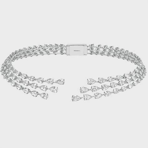 Messika Necklace Diamonds, Messika Choker, Messika High Jewelry, Messika Necklace, Diamond Chocker, Messika Jewelry, Real Diamond Necklace, Glow Jewelry, Gold Bridal Necklace