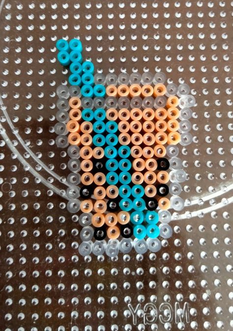 Boba Perler Beads, Perler Bead Airpod Case, Bubble Tea Perler Beads, Boba Tea Perler Beads, Perler Bead Gumball Machine, Tamagotchi Perler Beads, Fusion Beads, Melty Bead Patterns, Perler Ideas