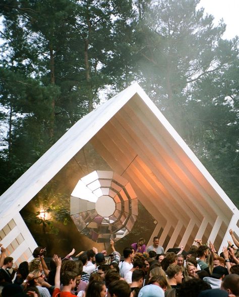 We had a fierce debate within the team recently regarding The Chapel. How do you treat an iconic and essential part of our festival when… | Instagram Festival Set Design, Festival Design Decoration, Festival Stage Design, Resort Design Plan, Festival Stage, Rooftop Design, We Are Festival, Beach Festival, Resort Design