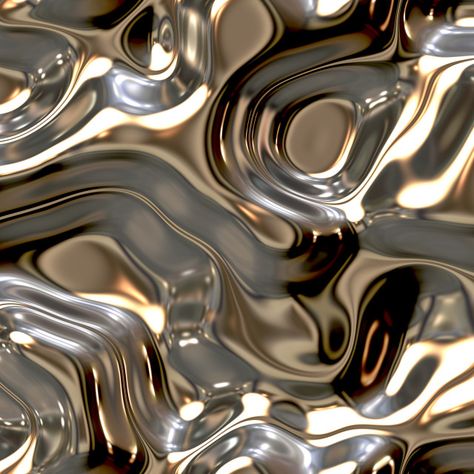 Reflect and ripple metallic seamless background textures. Shining Melt of fluid chrome surface. Chrome. Subscription-free stock image available for license. Metal Background Texture, Digital Art Work, Abstract Liquid, Melting Metal, Metal Background, Liquid Metal, 3d Texture, Metal Texture, Texture Packs