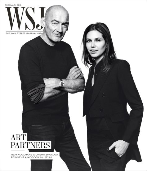 Rem Koolhaas and art philanthropist Dasha Zhukova will be gracing the WSJ. Magazine’s February cover as “art partners” embarking on a transformation that will turn a ruined Brezhnev-era Communist landmark - the Vremena Goda in Moscow’s Gorky Park - into the Garage Museum of Contemporary Art’s new home. “The building is basically a found object,” said Koolhaas, regarding his “raw” design and intent to preserve the structure’s decay. “We are embracing it as it is.” Dasha Zhukova, Business Portrait Photography, Museum Photography, Wsj Magazine, Art Partner, Headshots Women, Rem Koolhaas, Corporate Portrait, Business Photoshoot