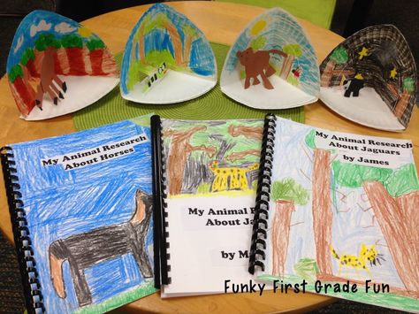 love the paper plate dioramas…for our animal research reports! Animal Research, 2nd Grade Writing, Animal Adaptations, 1st Grade Science, First Grade Science, 1st Grade Writing, First Grade Writing, Research Writing, Animal Science