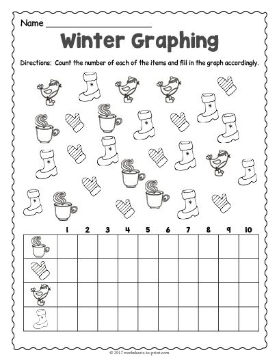 Graph Mathematics, Winter Homeschool, Winter Math Worksheets, Winter Worksheets, Seasons Worksheets, Fall Worksheets, Puzzle Worksheet, Shapes Kindergarten, Graphing Worksheets