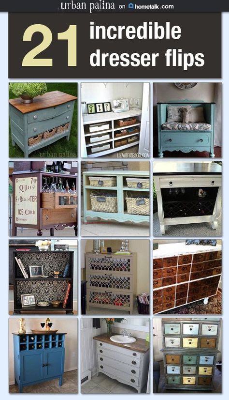 I love how this dresser turned out!  The little touch of adding the burlap bows on two of the missing drawers that i had to replace added so much charm and char... Dresser Inspiration, Dresser Flips, Diy Daybed, Repurposed Dresser, Furniture Rehab, Old Dressers, Refurbished Furniture, Flipping Furniture, Redo Furniture