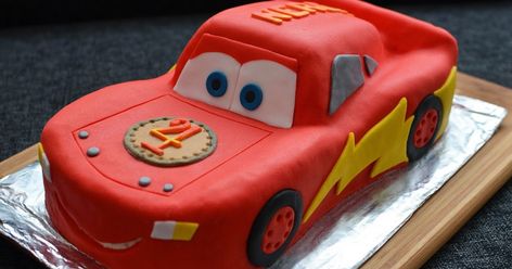 Lightning Mcqueen Birthday Cake, Lightning Mcqueen Cake, Mcqueen Cake, Cars Birthday Party Decorations, Cake Design Inspiration, Truck Cakes, Graduation Cookies, Car Cake, Specialty Cakes