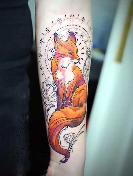 Really beautiful fox on the forearm. Amazing tattoo for girls. Tags: Cool, Popular, Amazing, Beautiful, Awesome Fox Tattoo Design, Geniale Tattoos, Fox Tattoo, Skin Art, Piercing Tattoo, Animal Tattoos, Love Tattoos, Tattoo You, Pretty Tattoos