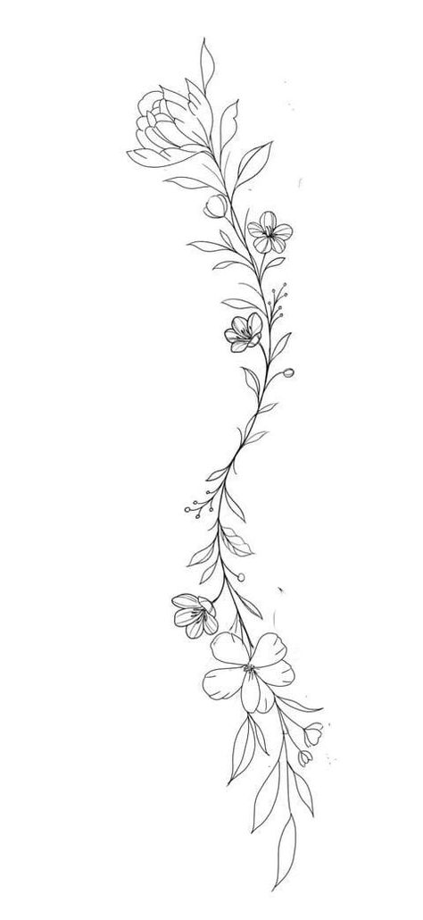 Flower Arm Wrap Tattoo Stencil, Vine Flower Wrist Tattoo, Wrap Around Flowers Tattoo, Full Arm Vine Tattoos For Women, Leaf Vine Arm Tattoo, Upper Arm Floral Wrap Tattoo, Flower Vine Tattoo Arm Sleeve Stencil, Vine Tattoos Hip, Wrap Around Vine Tattoo Stencil