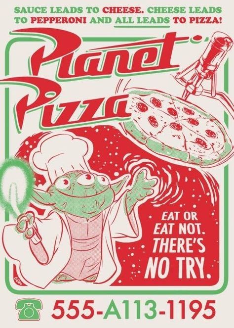 Vintage Aesthetic Poster Prints, Pizza Planet Aesthetic, Disney Posters Vintage, Vintage Pizza Poster, Retro Pizza Poster, Cute Vintage Posters, Cool Posters Retro, Retro Cartoon Poster, Retro Posters Aesthetic