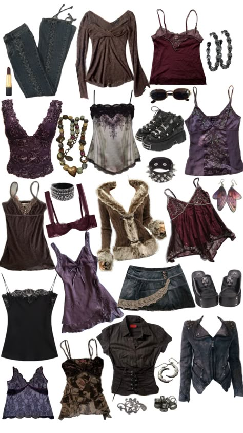 #whimsygoth #outfitinspo #vintage #witch #witchy Wiccan Outfits, Rockstar Girl Aesthetic, Witch Core Outfits, Coquette Rockstar, Genderfluid Outfits, New School Outfits, Grunge Goth Aesthetic, Downtown Girl Outfits, Rockstar Girl