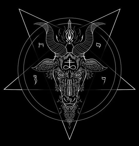 Satanic Tattoos, Devil Mask, Goat Head, Ange Demon, A Goat, Occult Art, Demon Art, The Goat, Star Tattoos