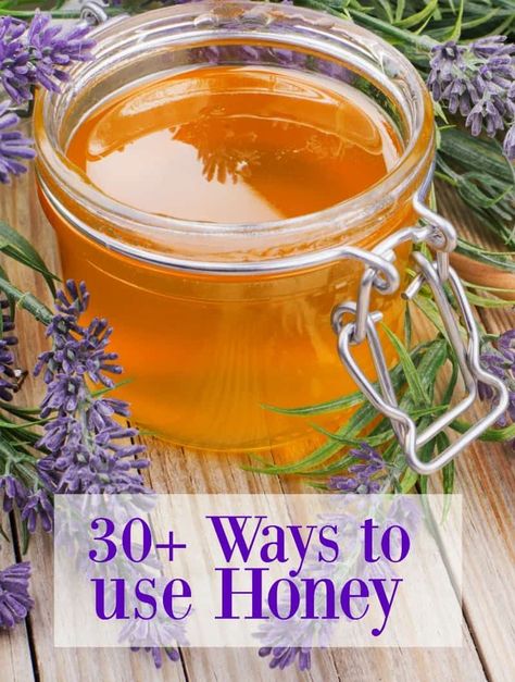 30+ Amazingly Sweet Things To Do With Honey: Honey Uses Honey Uses For Skin, Honey Recipes Baking, Honey Recipes Healthy, Easy Honey Recipes, Raw Honey Recipes, Herb Infused Honey, Honey Remedies, Cooking With Honey, Fake Honey