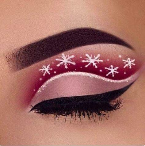 Eyeliner Trends, Holiday Eye Makeup, Winter Make Up, Christmas Party Makeup, Xmas Makeup, Christmas Eyeshadow, Holiday Eye, Gel Eyeshadow, Make Up Designs