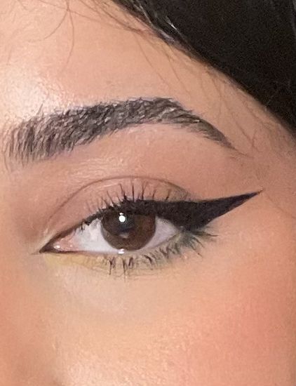 Thick Cat Eyeliner, Think Eyeliner, Tara Yummy Eyeliner, Sharp Winged Eyeliner, Long Eyeliner Wing, Big Winged Eyeliner, Big Eyeliner Looks, Half Eyeliner, Big Eyes Eyeliner