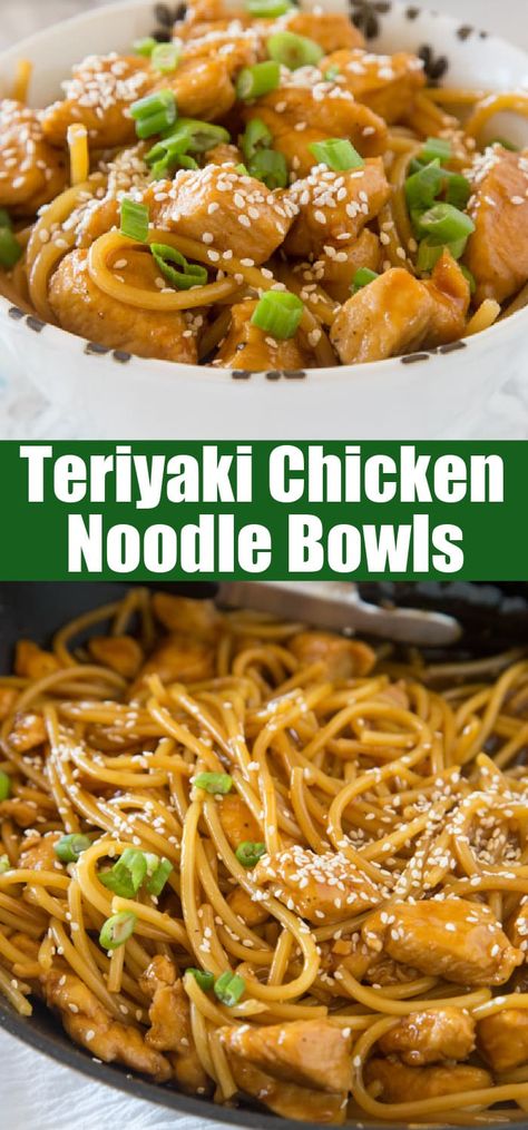 Thai Teriyaki Chicken, Soy Sauce Chicken Noodles, Teriyaki Chicken And Rice Bowls, Chicken Teriyaki Pasta Recipe, Asian Chicken Recipes With Noodles, Teriyaki Egg Noodles, Chicken Stir Fry With Spaghetti Noodles, Ramen Noodle Recipes Teriyaki, Terriaki Chicken Bowls