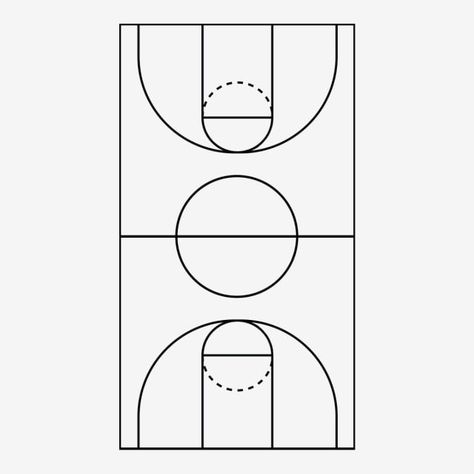 Basketball Court Tattoo Ideas, Basketball Court Printable, Basketball Court Graphic, Basketball Court Tattoo, Basketball Court Drawing, Basketball Court Design, Lapangan Basket, Basket Clipart, Basketball Tattoos