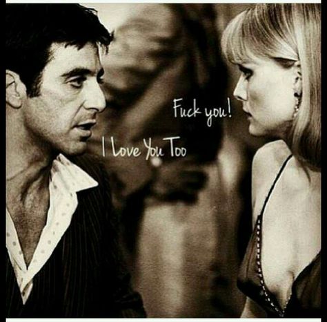 I love it!!! ❤❤❤❤ Al Pacino Michelle Pfeiffer, Elvira Scarface, Michelle Pfeiffer Scarface, Bonnie And Clyde Quotes, Scarface Quotes, Elvira Hancock, Scarface Poster, Scarface Movie, Estilo Cholo