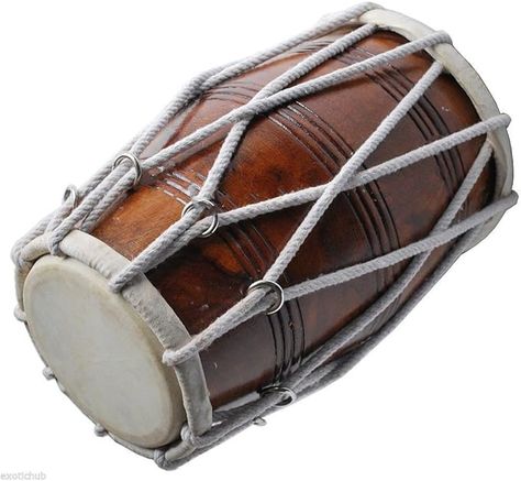 Amazon.com: PROFESSIONAL QUALITY DHOLAK DRUM~HAND MADE INDIAN~SHESHAM WOOD & SPECIAL SKIN : Musical Instruments Indian Musical Instruments, Folk Wedding, Dried Mango, Folk Instruments, Pad Bag, Sheesham Wood, Folk Music, Kinds Of Music, Musical Instrument