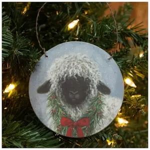 Christmas Ornaments | Ornament Sets & Tree Decor | Hobby Lobby Christmas Sheep Painting, Sheep Ornaments, Hobby Lobby Christmas Ornaments, Country Christmas Ornaments, Nativity Painting, Christmas Sheep, Mdf Color, Winter Farmhouse, Pet Ornaments