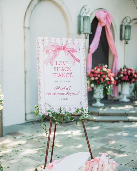 Have you ever seen a more beautiful way to ask your best girls to stand by your side on the most important day!? We are in love with this location, our sweet bride and her love for details, and of course we love celebrating every event. 💗Love Shack Fancy Inspired 💗 @rachelnewcomb @brittiny_gale Love Shack Bachelorette, Love Shack Fancy Bachelorette, Love Shack Fancy, Shower Themes, Bach Party, Stand By You, Bridal Shower Theme, By Your Side, Bridesmaid Proposal