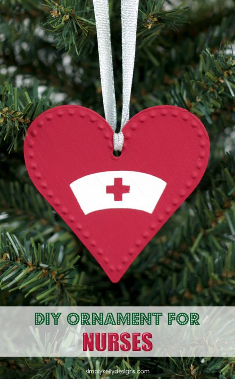 DIY Nurse Ornament Prn Nursing, Diy Nurse, Nurse Crafts, Nurse Ornament, Diy Nursing, Nurse Ornaments, Gifts For Nurses, Diy Sewing Gifts, Christmas Gifts For Nurses