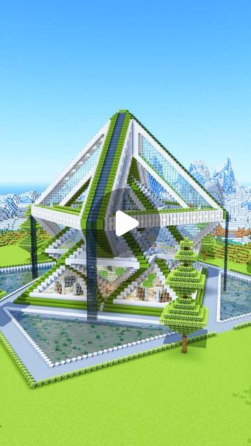 Minecraft Portal Room Designs, Minecraft Valley Base, Minecraft Hexagon Base, Minecraft Skyblock Base, Solar Punk Minecraft, Minecraft Create Mod Builds, Minecraft Bedrock Builds, Minecraft Survival Base Ideas, Survival Base Minecraft