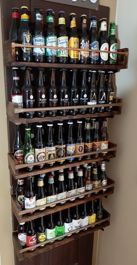 Beer Bottle Collection Display, Beer Shelf, Beer Bottle Display, Liquor Shelves, Beer Rack, Drink Shelf, Beer Display, Glass Display Shelves, Liquor Shelf