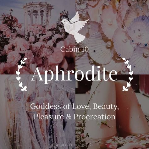 Aphrodite Aesthetic Aphrodite Goddess Of Love, Aphrodite Cabin, Cabin 10, The Kane Chronicles, Percy Jackson Cabins, Greece Mythology, Aphrodite Aesthetic, Percy Jackson Wallpaper, Goddess Names