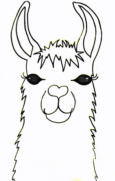 Llama Painting - Easy - Step By Step Acrylic Tutorial Llama Drawing, Llama Painting, Large Library, Llama Face, Paint Easy, Acrylic Tutorials, Christmas Paintings On Canvas, Easy Drawing Tutorial, Painting Easy