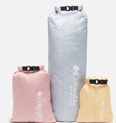 3-Piece Columbia Dry Bag Set ONLY $12.50 + Free Shipping (Reg. $25)! Hawaii Trip, Camping Items, Soccer Mom, Waterproof Bags, Camera Gear, Dry Bag, Large Bag, Columbia Sportswear, Medium Bags