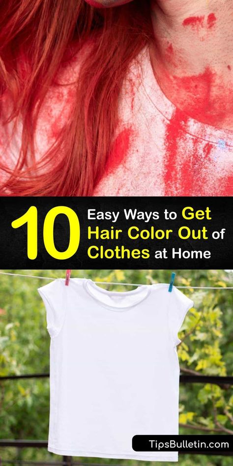 Removing Hair Dye From Clothes, Remove Hair Dye From Clothes, How To Get Hair Dye Out Of Clothes, How To Get Red Hair, Diy Hair Color Remover, Homemade Make Up, Bright Red Hair Dye, Hydrogen Peroxide Hair, Stains Out Of Carpet