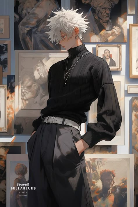 Drawing Turtlenecks, Turtleneck Outfit Drawing, Turtle Next Outfit Men, Anime Guy Fashion, Turtleneck Reference Drawing, Guys In Turtlenecks, How To Draw Turtle Neck, Turtle Neck Outfit Drawing, Turtle Neck Reference