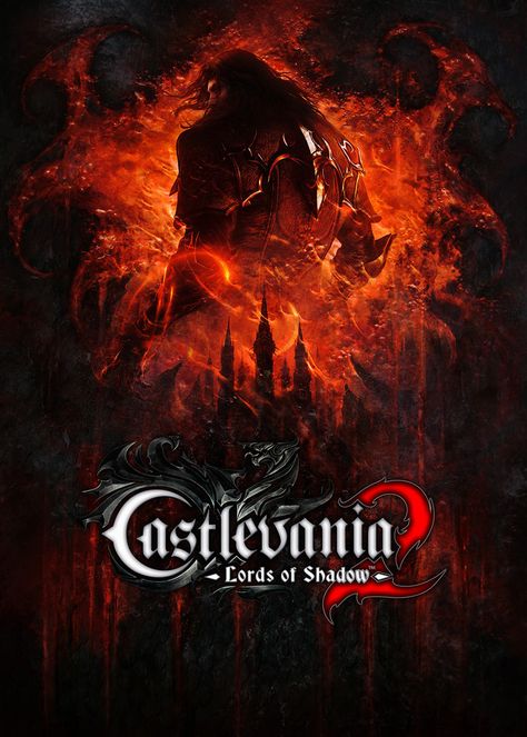 Cover Art Castlevania Lords Of Shadow 2, Castlevania Lord Of Shadow, Castlevania Wallpaper, Castlevania Anime, Trevor Belmont, Kojima Productions, Lord Of Shadows, Gamers Anime, Video Game Posters