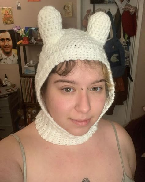 Fin The Human Crochet Hat, Finn Hat Crochet Pattern, Fin Hat Adventure Time Crochet, Crochet Finn Hat Adventure Time, Crochet Adventure Time Hat, Finn The Human Crochet Hat, Finn Hat Crochet, Crochet Finn Hat, Adventure Time Hat