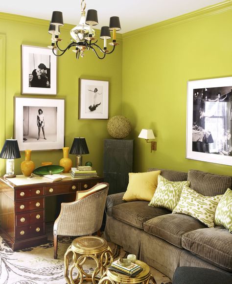 1972: Avocado Green Popular Interior Paint Colors, Green Walls Living Room, Lime Green Walls, Blue Walls Living Room, Most Popular Paint Colors, Green Wall Color, Printed Pillows, Popular Paint Colors, Green Paint Colors