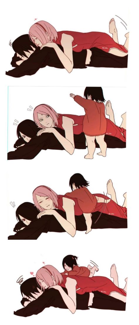 Baby Sarada, Sakura And Sasuke Kiss, Naruto And Sasuke Kiss, Sasuke Sakura Sarada, Sasuke Uchiha Sakura Haruno, Sasuke Sakura, Naruto Sasuke Sakura, Naruto Shippuden Characters, Demon King Anime