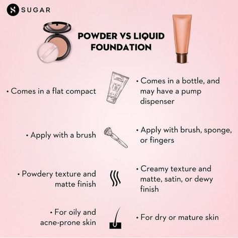 Liquid Vs Powder Foundation, Makeup Basics, Makeup Skills, Makeup Order, Makeup 101, Artist Tips, Makeup Artist Tips, Makeup Help, Face Makeup Tips