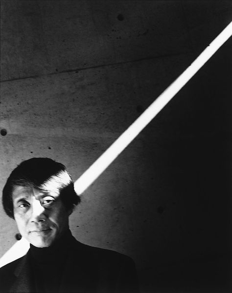 Tadao Ando. Photograph by Nobuyoshi Araki. Courtesy of The National Art Center Tokyo. Tadao Ando Architecture, Tadao Ando, Japanese Architect, Architectural Photographers, Famous Architects, Amazing Buildings, Business Portrait, National Art, Creative Portraits