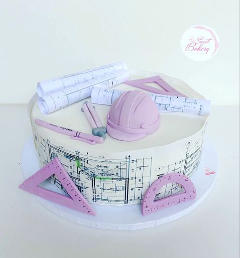 Interior Design Cake Ideas, Architecture Cake Design, Architect Cake, Engineering Party, Architect Graduation, Architecture Graduation, Process Portfolio, Architecture Cake, Graduation Aesthetic